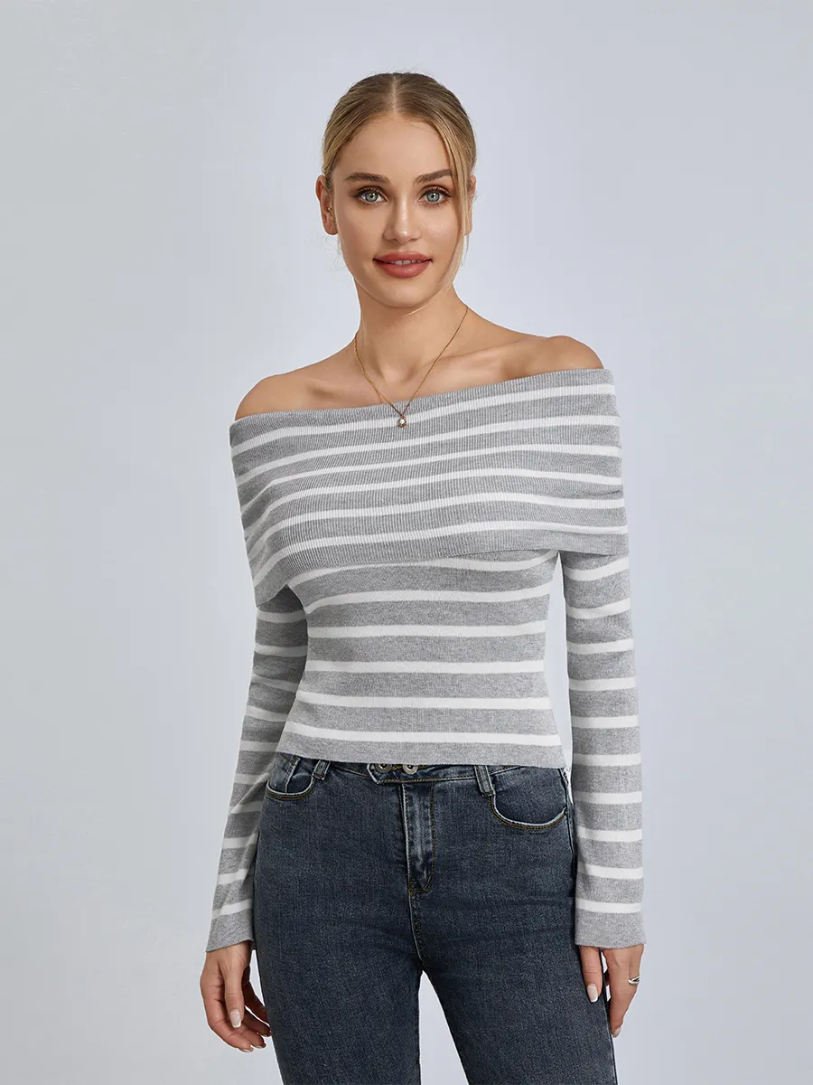 Sexy Slash Neck T Shirts