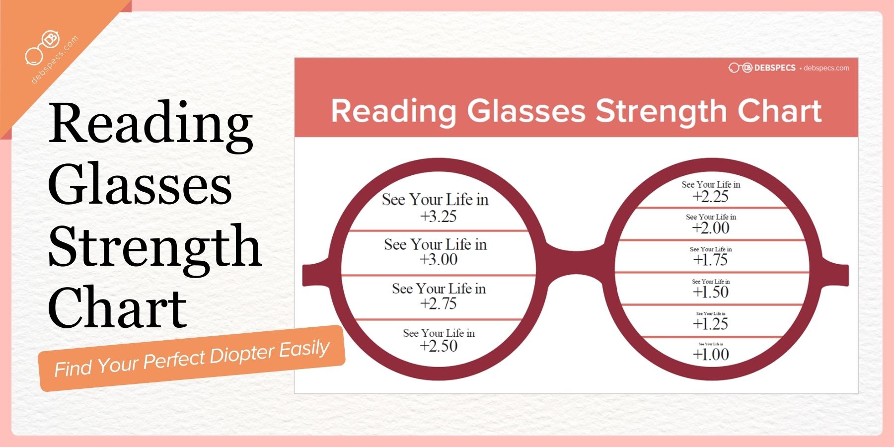 half lens reading glasses