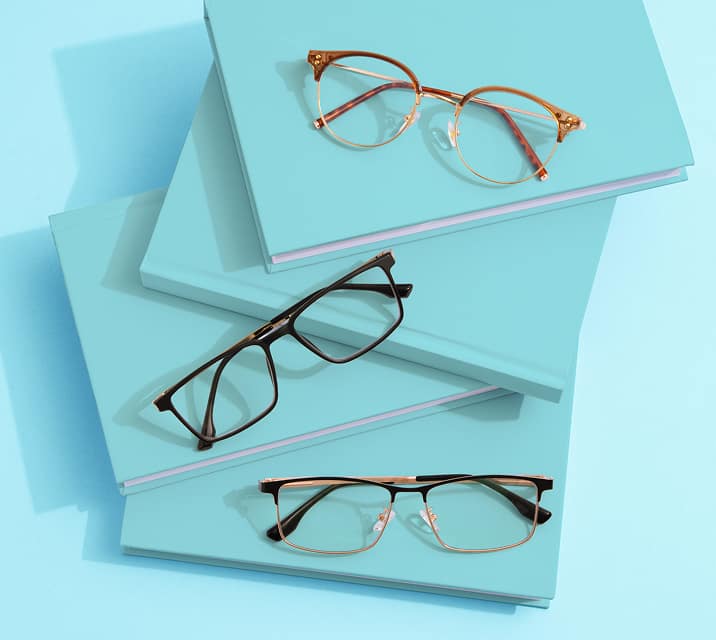 prescription glasses and sunglasses